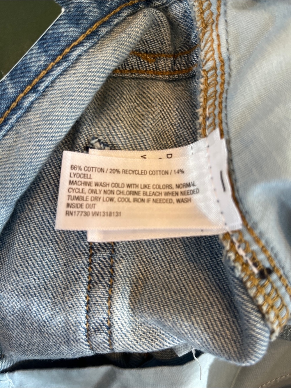🧋NWT Wild Fable Rigid Denim Mid Rise Cargo Jeans Size 6 | 31" Inseam carpenter - Picture 12 of 12